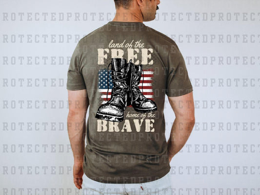 LAND OF THE FREE BOOTS FULL COLOR PRINTED APPAREL H13