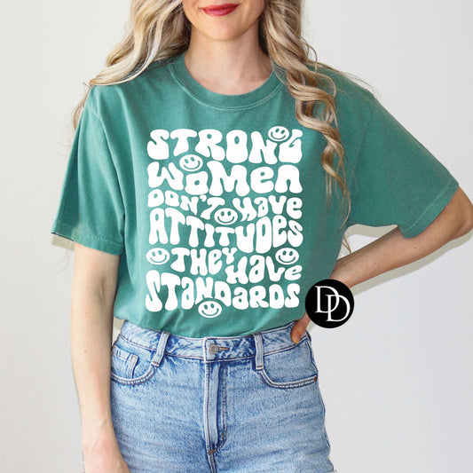 STRONG WOMEN ATTITUDE BOUNDRIES PRINTED APPAREL K25