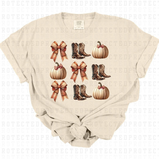 COWBOY BOOTS PUMPKINS FULL COLOR PRINTED APPAREL 47