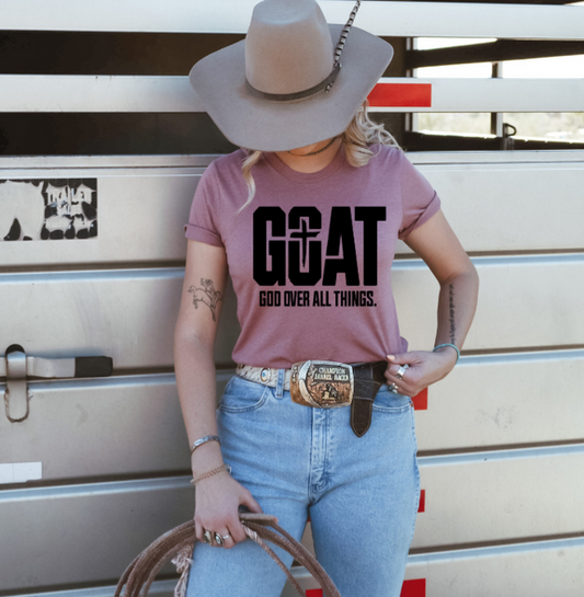 GOAT GOD OVER ALL THINGS SINGLE COLOR TRANSFER G13