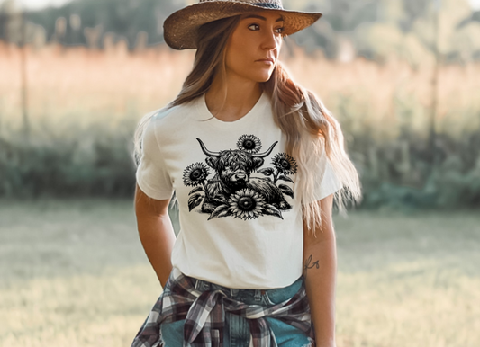 SUNFLOWER HEIFER SINGLE COLOR TRANSFER F6