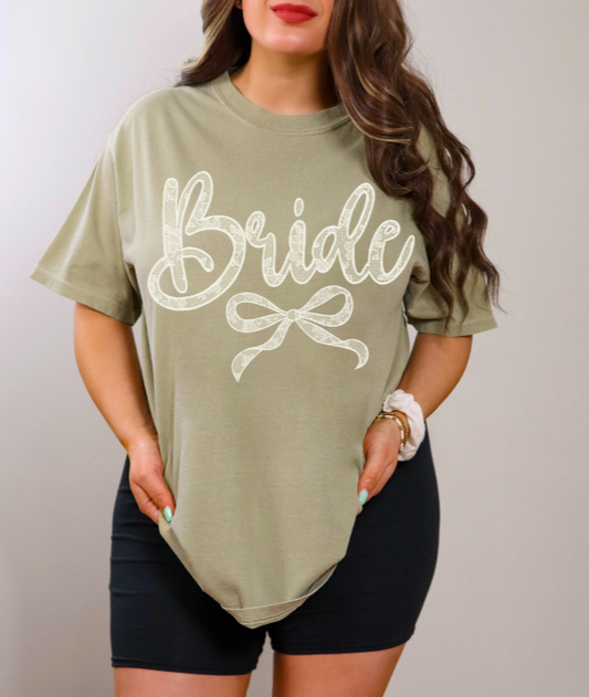 BRIDE W/BOW SINGLE COLOR TRANSFER H8