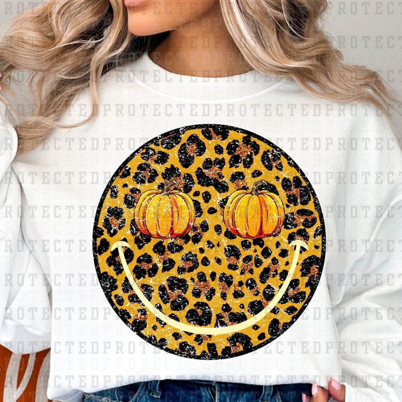 CHEETAH PUMPKIN EYES SMILE FACE FULL COLOR PRINTED APPAREL 62