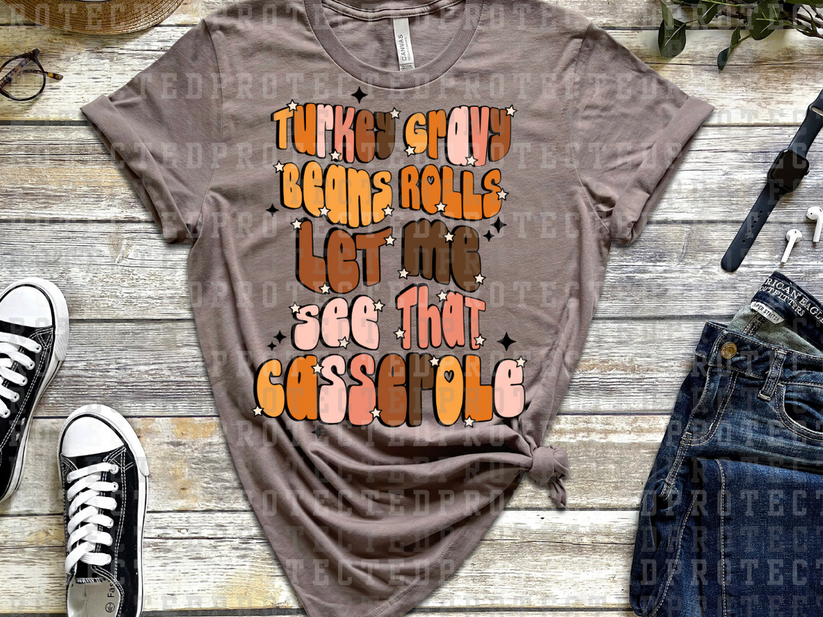 TURKEY GRAVY BEANS FULL COLOR PRINTED APPAREL 105