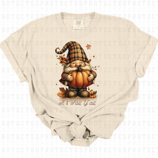 IT'S FALL Y'ALL GNOME FULL COLOR PRINTED APPAREL 42