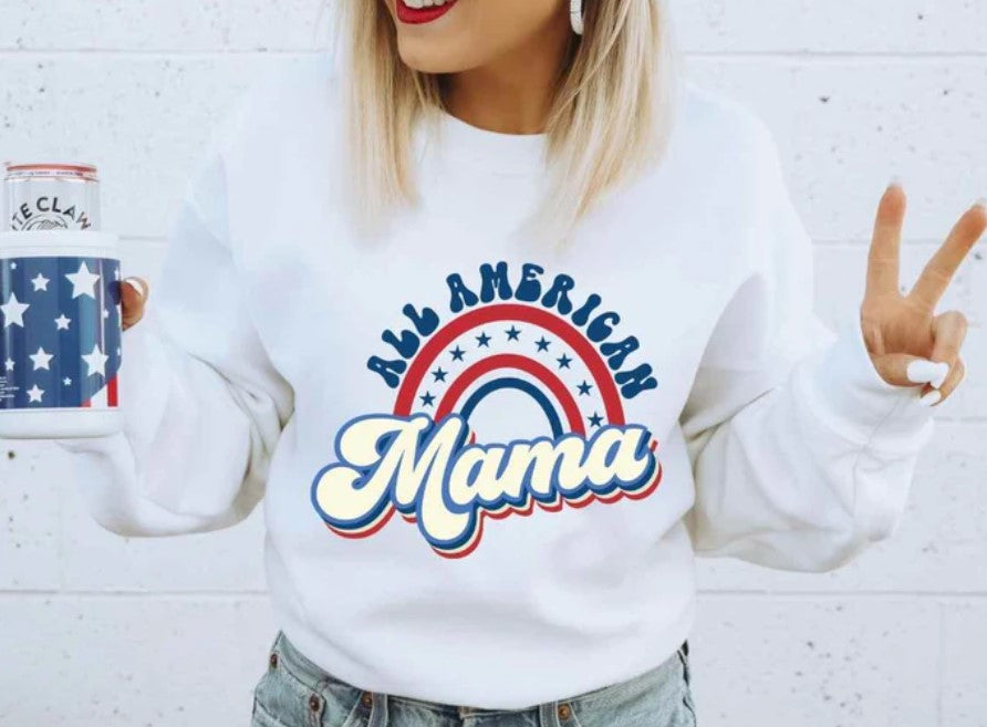 ALL AMERICAN MAMA PRINTED APPAREL H7