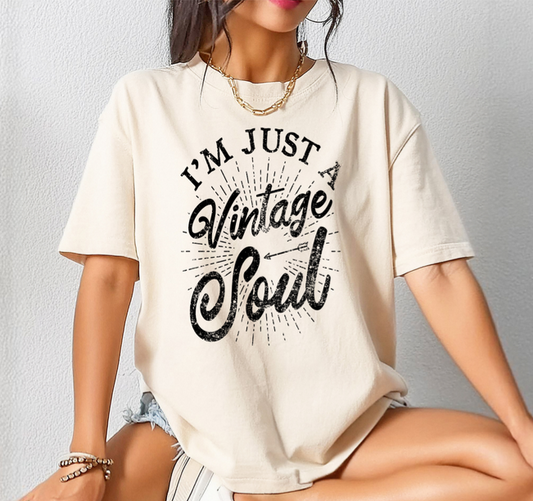 I'M JUST A VINTAGE SOUL SCREEN PRINT F10