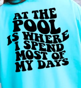 AT THE POOL PRINTED APPAREL H18