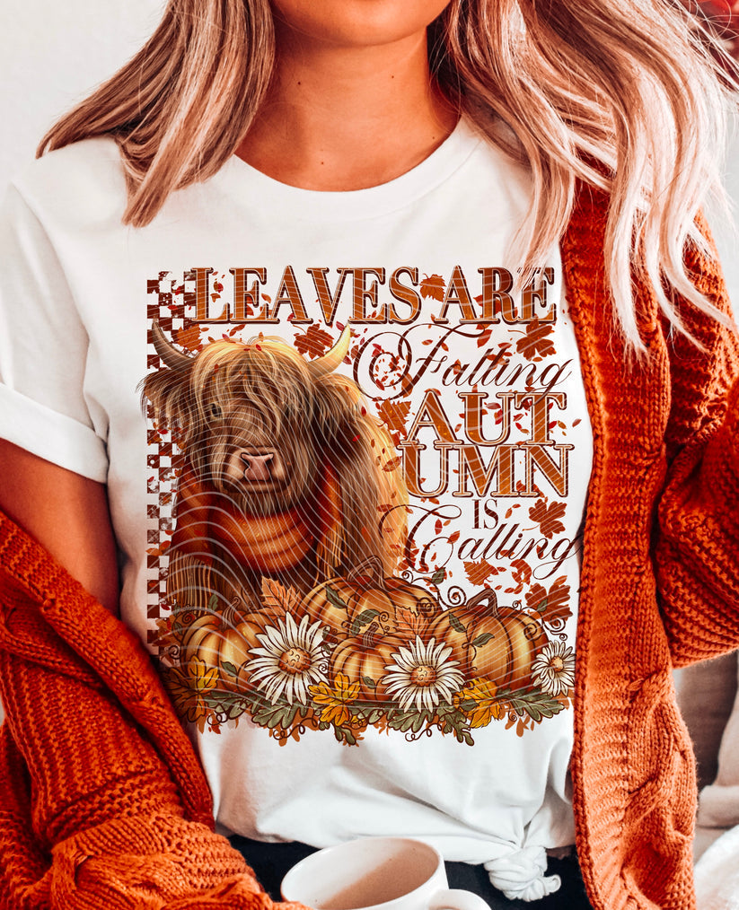 LEAVES ARE FALLING FULL COLOR PRINTED APPAREL 344