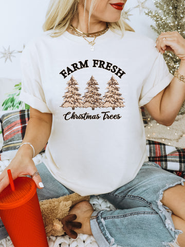 FARM FRESH CHRISTMAS TREES FULL COLOR PRINTED APPAREL 159