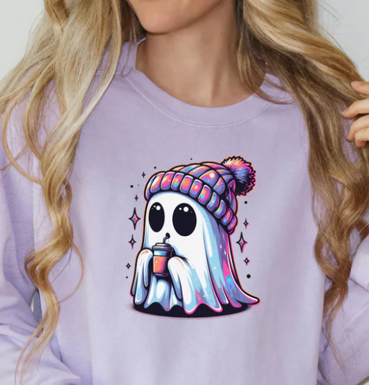 BEANIE GHOST FULL COLOR PRINTED APPAREL H4