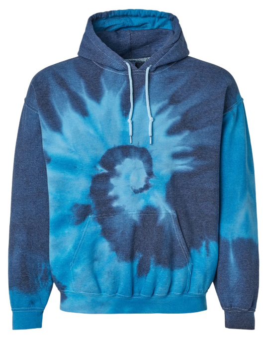 3XL PRE-ORDER TIE-DYE UNISEX HOODED SWEATSHIRT