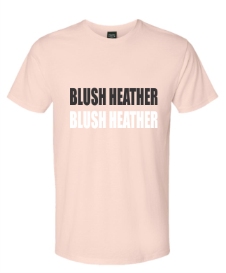 MEDIUM RTS BLUSH PINK HANES SOFTSTYLE T-SHIRT