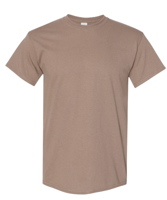 SMALL BROWN SAVANA GILDAN HEAVY COTTON T-SHIRT