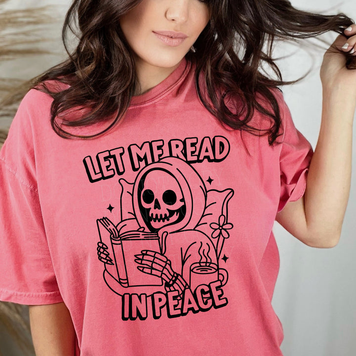 LET ME READ IN PEACE PRINTED APPAREL J2