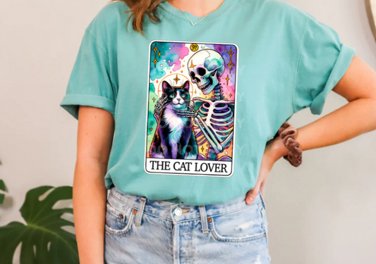 THE CAT LOVER TAROT CARD FULL COLOR PRINTED APPAREL 125