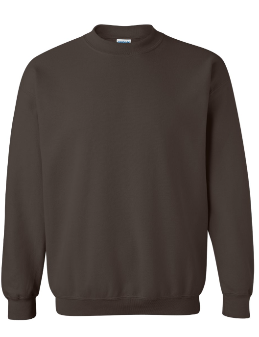 XL DARK CHOCOLATE GILDAN CREWNECK SWEATSHIRT