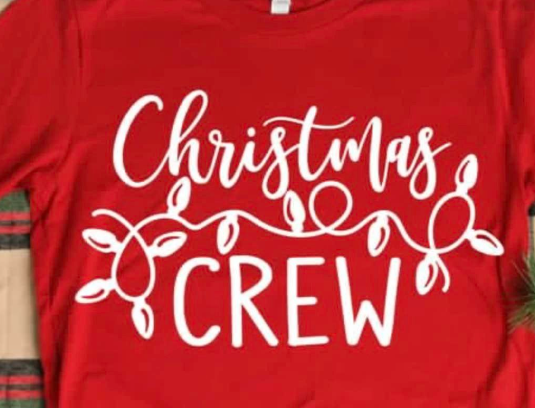 CHRISTMAS CREW SCREEN PRINT TRANSFER J4