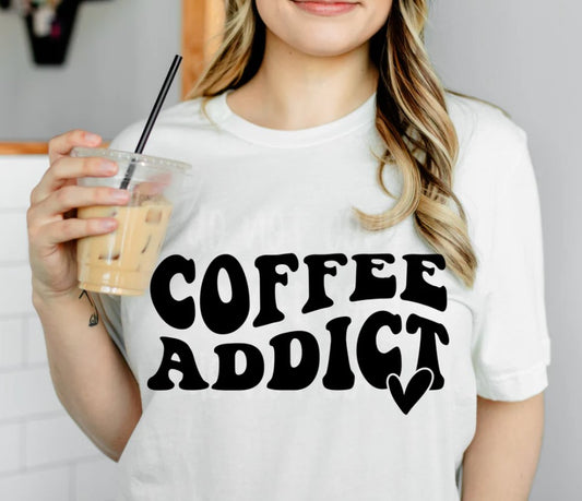 COFFEE ADDICT PRINTED APPAREL D22