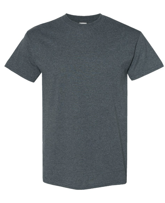 SMALL HEATHER DARK GREY GILDAN SOFTSTYLE T-SHIRT
