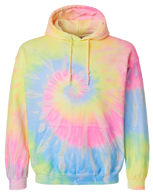 LARGE PRE-ORDER TIE-DYE UNISEX HOODED SWEATSHIRT