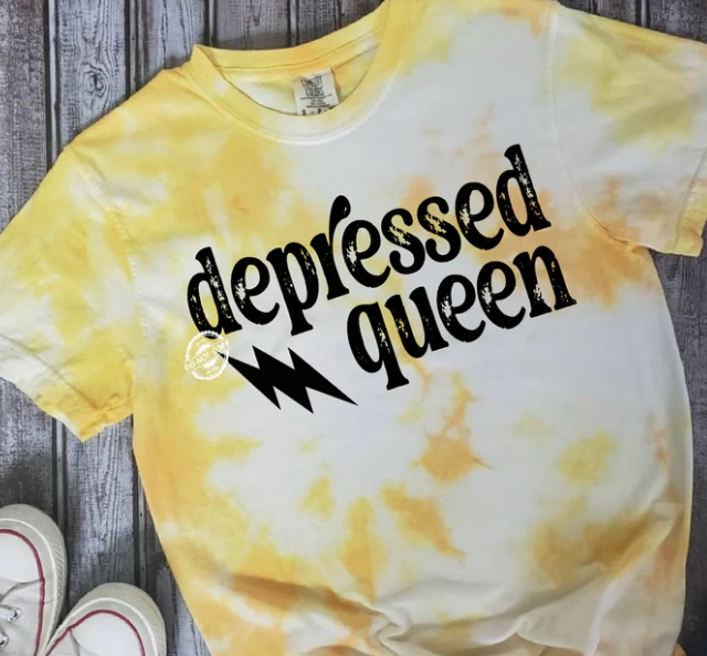 DEPRESSED QUEEN PRINTED APPAREL I12