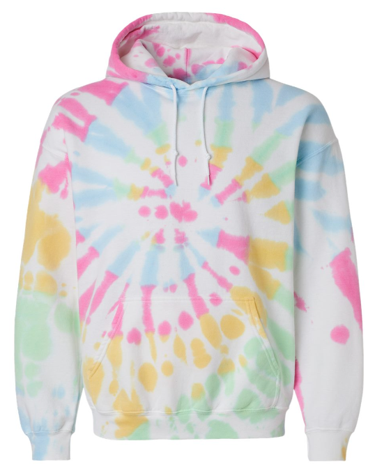 XL PRE-ORDER TIE-DYE UNISEX HOODED SWEATSHIRT