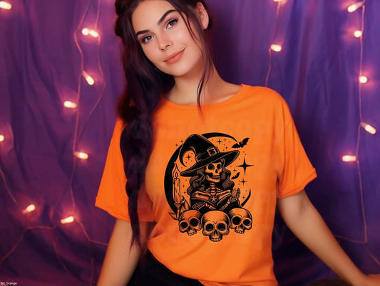 WITCH SKULLS PRINTED APPAREL G10