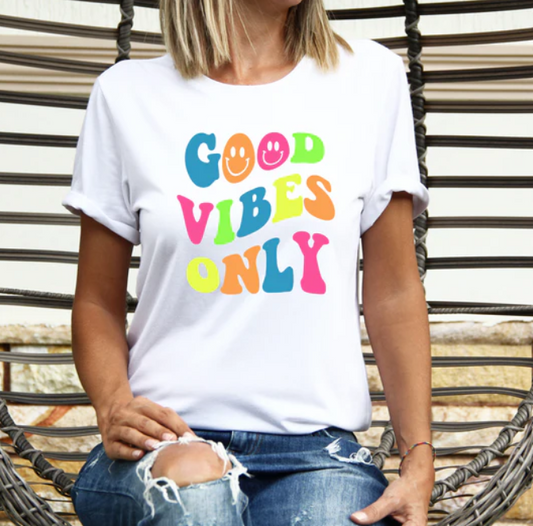 GOOD VIBES ONLY PRINTED APPAREL 257