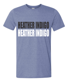 4XL RTS HEATHER INDIGO GILDAN HEAVY COTTON T-SHIRT