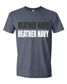 4XL RTS HEATHER NAVY GILDAN HEAVY COTTON T-SHIRT