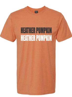 2XL RTS HEATHER PUMPKIN HANES SOFTSTYLE T-SHIRT