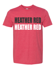 XL RTS HEATHER RED GILDAN SOFTSTYLE T-SHIRT