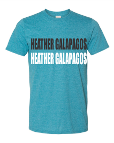 SMALL HEATHER GALAPAGOS GILDAN SOFTSTYLE T-SHIRT