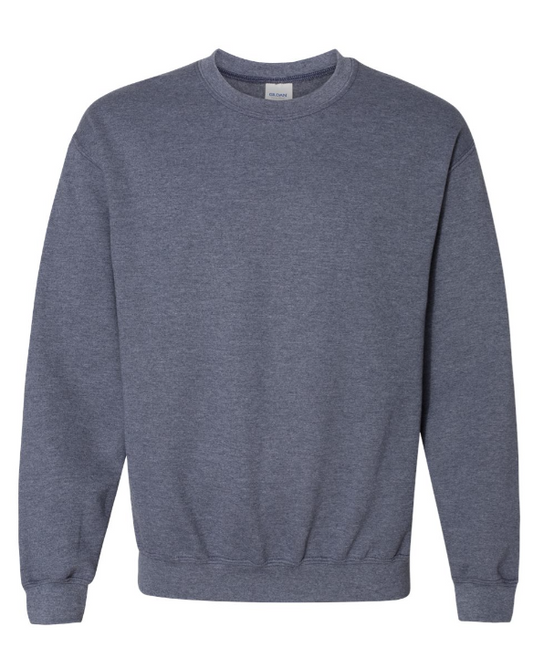 XL HEATHER NAVY GILDAN CREWNECK SWEATSHIRT