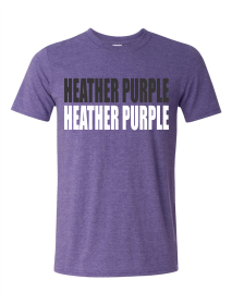 SMALL HEATHER PURPLE GILDAN SOFTSTYLE T-SHIRT