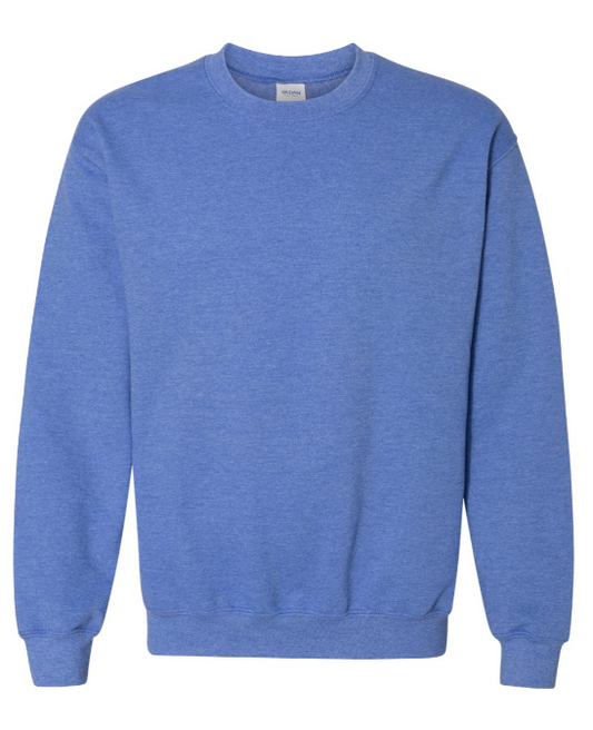 XL HEATHER ROYAL GILDAN CREWNECK SWEATSHIRT