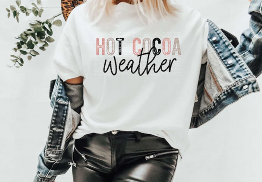 HOT COCOA WEATHER FULL COLOR PRINTED APPAREL K19