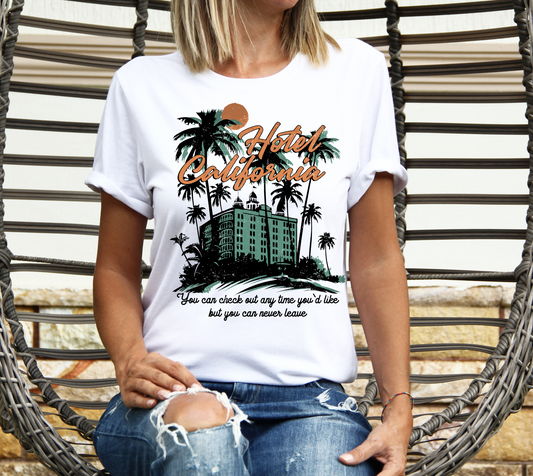 HOTEL CALIFORNIA FULL COLOR PRINTED APPAREL K17