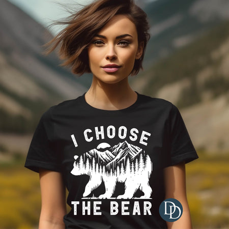 I CHOOSE THE BEAR PRINTED APPAREL D17