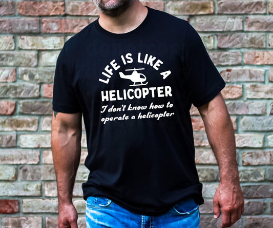 HELICOPTER PRINTED APPAREL L13