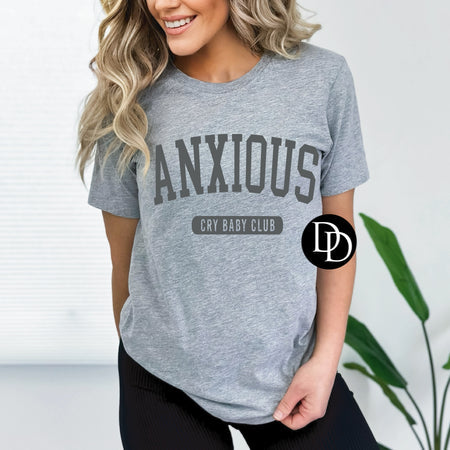 ANXIOUS CRY BABY CLUB PRINTED APPAREL G8