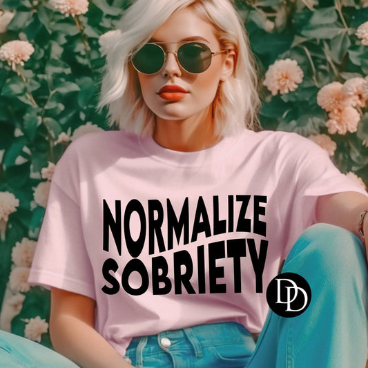 NORMALIZE SOBRIETY SCREEN PRINT