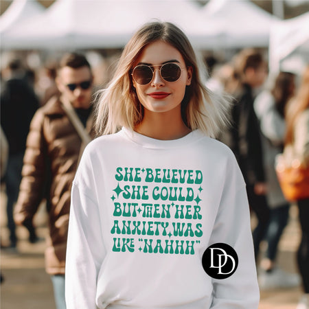 SHE BELIEVED SHE COULD PRINTED APPAREL G25