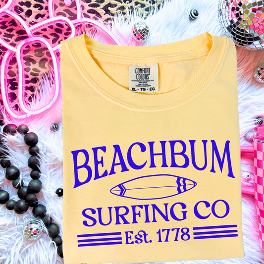 BEACHBUM SURFING ROYAL INK PRINTED APPAREL H6