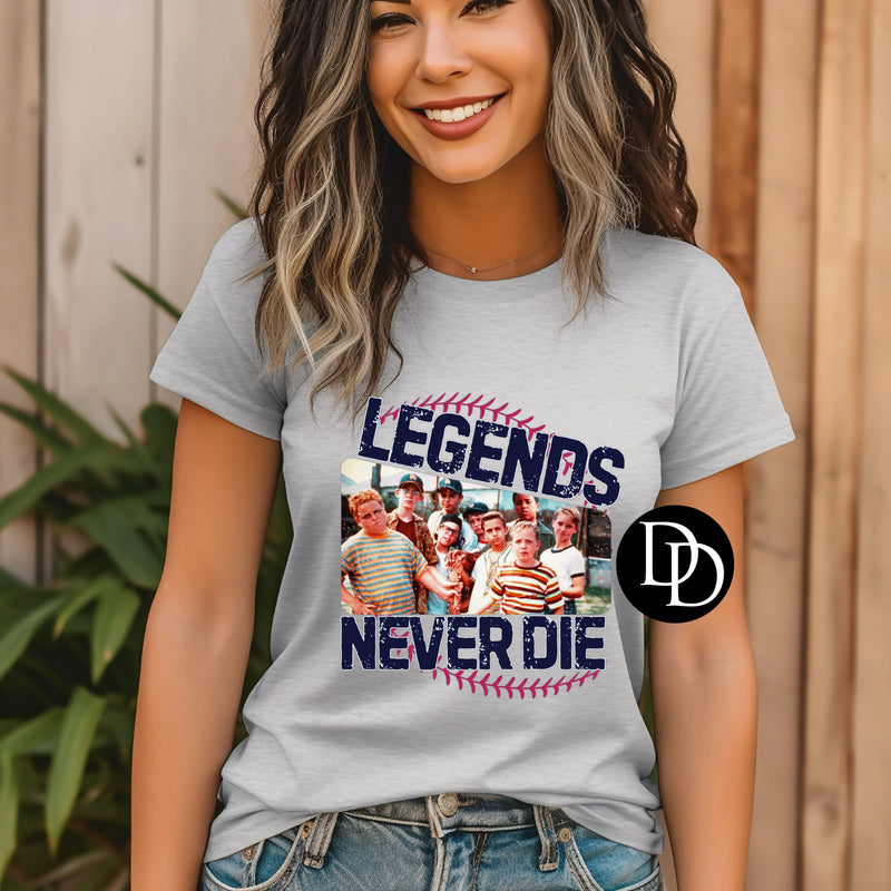 LEGENDS NEVER DIE FULL COLOR PRINTED APPAREL D25