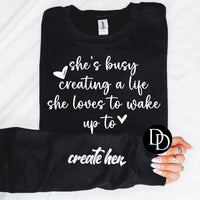 CREATE HER W/POCKET PRINTED APPAREL K2