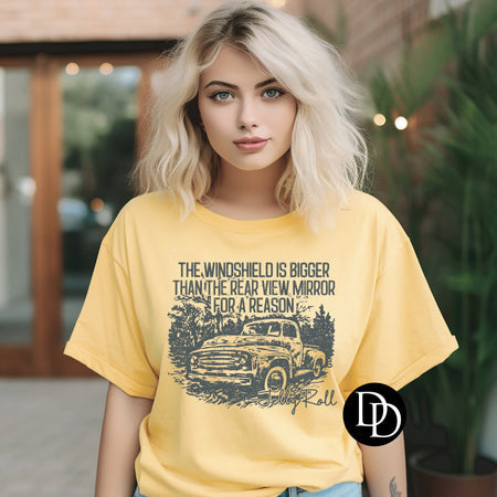 THE WINDSHIELD IS BIGGER PRINTED APPAREL A28