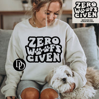 ZERO WOOFS GIVEN PRINTED APPAREL L13
