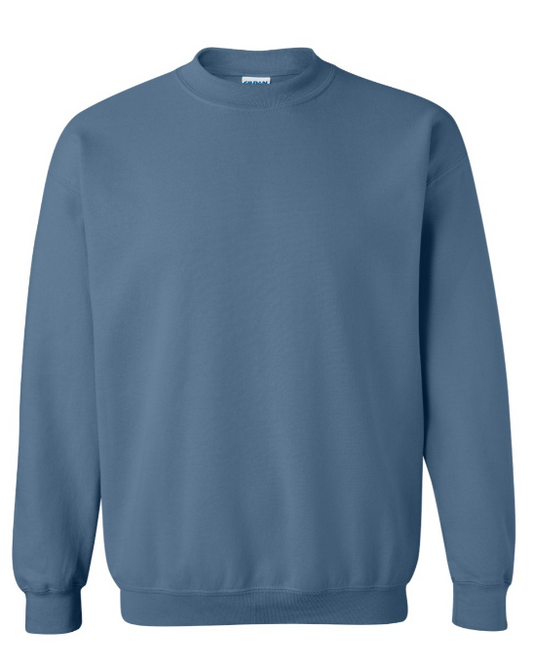 XL INDIGO BLUE GILDAN CREWNECK SWEATSHIRT